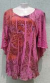 blusa chifon busto forrado gg