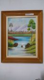 quadro decorativo oleo sobre tela